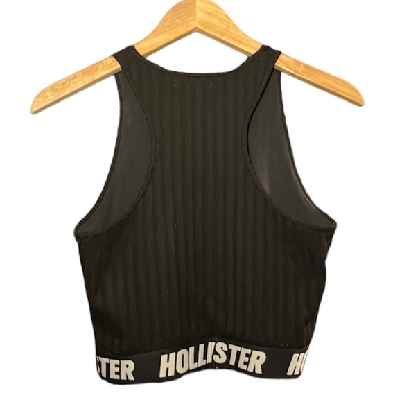 Hollister Co. Women's Black Crop-top - Picture 3 of 6